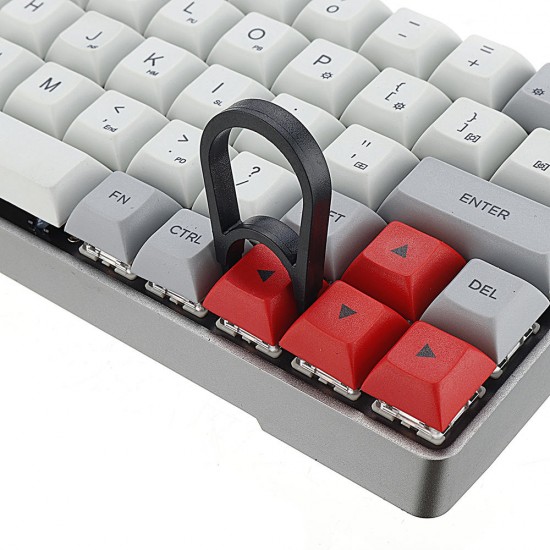 GK64 Aluminum Alloy Case 64 Keys Mechanical Gaming Keyboard PBT Keycaps Gateron Switch Hot Swappable RGB Gaming Keyboard