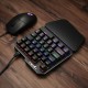 J100 35 keys One-handed Gaming Keyboard Mini USB Wired RGB Backlight Single Hand Keypad for PC Gamer