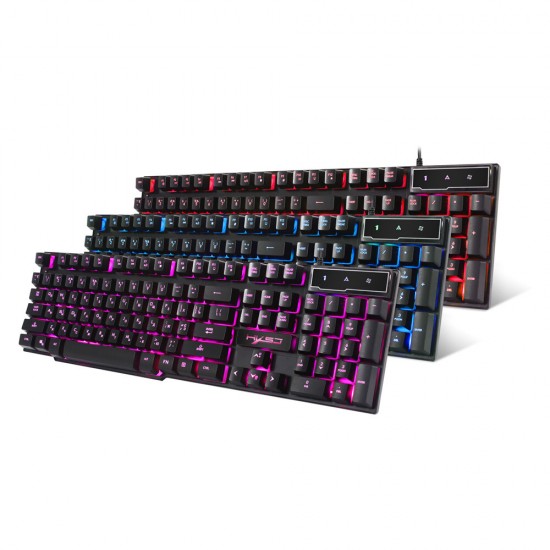 R8 Wired Russian Gaming Keyboard 104 Keys 3 Colors LED Backlight Keyboard for Computer Laptop PC Gamer R8 Wired Russian Gaming Keyboard 104 Keys 3 Colors LED Backlight Keyboard for Computer Laptop PC Gamer