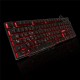 R8 Wired Russian Gaming Keyboard 104 Keys 3 Colors LED Backlight Keyboard for Computer Laptop PC Gamer