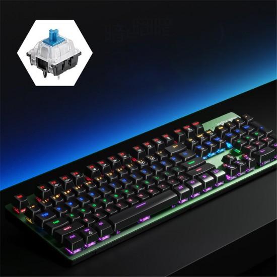 V910 Wired Gaming Keyboard Mouse Set Mechanical Black Switch Blue Switch Keyboard Luminous RGB Keyboard Mouse Set V910 Wired Gaming Keyboard Mouse Set Mechanical Black Switch Blue Switch Keyboard Luminous RGB Keyboard Mouse Set