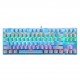 K550 87 Keys Wired Mechanical Keyboard Blue Switch Waterproof 19 RGB Backlight Gaming Keyboard for Windows XP/7/8/10