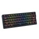 VE SnowFox 61 Keys Mechanical Gaming Keyboard 60% bluetooth 5.1 Type-C Dual Mode PBT Keycap Gateron Axis Switch Hotswappable Switches RGB Backlight Keyboard with Full Keys Programmable