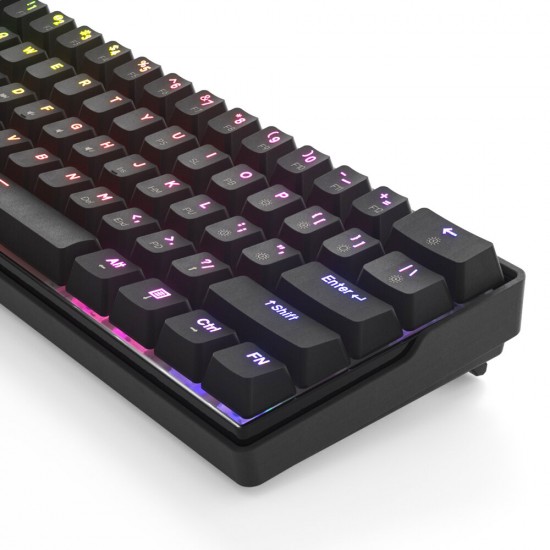 VE SnowFox 61 Keys Mechanical Gaming Keyboard 60% bluetooth 5.1 Type-C Dual Mode PBT Keycap Gateron Axis Switch Hotswappable Switches RGB Backlight Keyboard with Full Keys Programmable VE SnowFox 61 Keys Mechanical Gaming Keyboard 60% bluetooth 5.1 Type-C Dual Mode PBT Keycap Gateron Axis Switch Hotswappable Switches RGB Backlight Keyboard with Full Keys Programmable