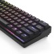 VE SnowFox 61 Keys Mechanical Gaming Keyboard 60% bluetooth 5.1 Type-C Dual Mode PBT Keycap Gateron Axis Switch Hotswappable Switches RGB Backlight Keyboard with Full Keys Programmable