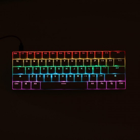 Anne Pro 2 61 Keys Mechanical Gaming Keyboard 60% bluetooth 4.0 Type-C RGB Keyboard