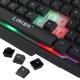 T21 Wired Mechanical Keyboard & Mouse Set 104 Keys RGB Backlight Gaming Keyboard with Phone Holder 1600dpi Mouse