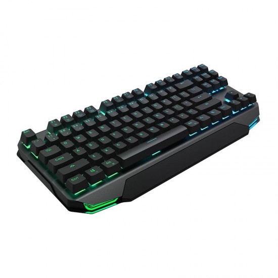 K7 87 Keys Dual Mode USB Wired bluetooth 3.0 Wireless Rechargeable ICE Blue Monochrome Backlighting Mechanical Gaming Keyboard K7 87 Keys Dual Mode USB Wired bluetooth 3.0 Wireless Rechargeable ICE Blue Monochrome Backlighting Mechanical Gaming Keyboard