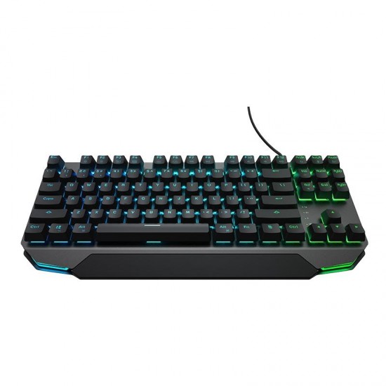 K7 87 Keys Dual Mode USB Wired bluetooth 3.0 Wireless Rechargeable ICE Blue Monochrome Backlighting Mechanical Gaming Keyboard K7 87 Keys Dual Mode USB Wired bluetooth 3.0 Wireless Rechargeable ICE Blue Monochrome Backlighting Mechanical Gaming Keyboard