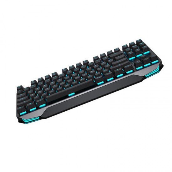 K7 87 Keys Dual Mode USB Wired bluetooth 3.0 Wireless Rechargeable ICE Blue Monochrome Backlighting Mechanical Gaming Keyboard K7 87 Keys Dual Mode USB Wired bluetooth 3.0 Wireless Rechargeable ICE Blue Monochrome Backlighting Mechanical Gaming Keyboard