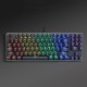 Z56 89 Keys Mechanical Keyboard Wired RGB Backlit with Numpad Anti-ghosting English Russian Gaming Keyboard