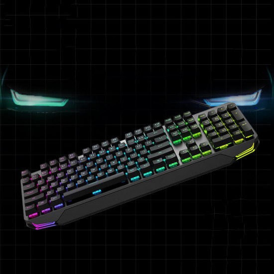 K7 Wired 104 Keys Mechanical Gaming Keyboard Desktop Blue/Black Switch RGB Back Light Keyboard