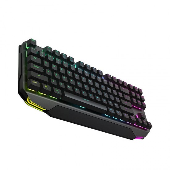 K7 Wired/Wireless bluetooth Dual Modes 87 Keys Mechanical Gaming Keyboard with Blue/Black Switch RGB Back Light for Windows/Android/iOS/Mac OS K7 Wired/Wireless bluetooth Dual Modes 87 Keys Mechanical Gaming Keyboard with Blue/Black Switch RGB Back Light for Windows/Android/iOS/Mac OS