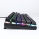 1506 108 Keys Wired RGB Backlit Blue Switch Mechanical Gaming Keyboard for E-sport PC Laptop