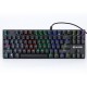 1506 87 Keys USB Wired Keyboard Blue Switch RGB Backlight Mechanical Gaming Keyboard