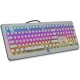 MK9 108 Keys Wired Mechanical Keyboard USB Retro Round Keycap RGB Backlit Gaming Keyboard