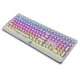 MK9 108 Keys Wired Mechanical Keyboard USB Retro Round Keycap RGB Backlit Gaming Keyboard