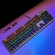 Mk808 Wired Mechanical Keyboard Blue Switch RGB 104 Keys Keyboard For Professional E-sport Gaming