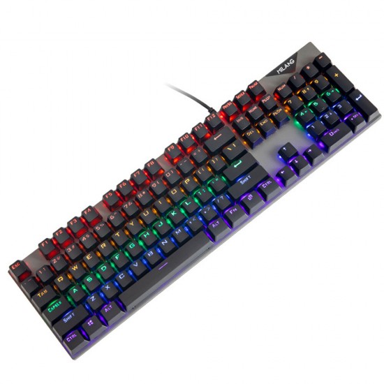 Mk808 Wired Mechanical Keyboard Blue Switch RGB 104 Keys Keyboard For Professional E-sport Gaming