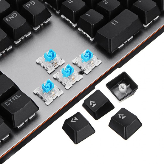 GK89 2.4G Wireless 104Keys USB Wired Mechanical Gaming Keyboard Outemu Switch LED Light