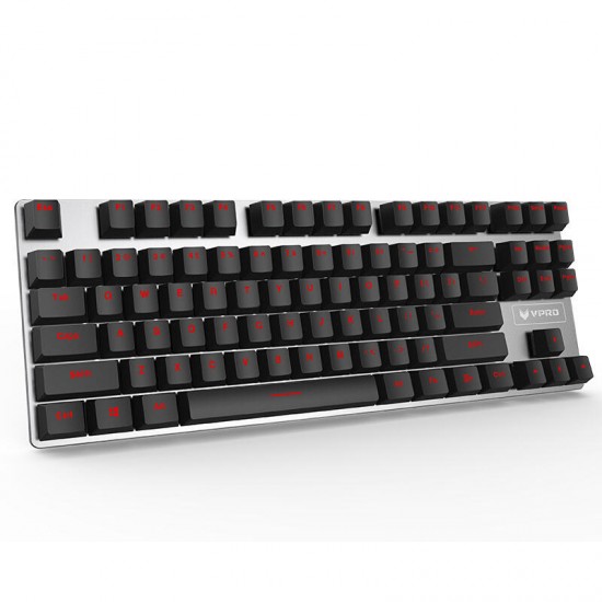 V500 Alloy Version 87Keys 26 Key Rollover Mechanical Gaming Keyboard