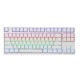 PLUS2 87 Key USB Wired RGB Backlit Gateron Switch PBT Double Shot Keycaps Mechanical Gaming Keyboard for E-sport office PC Laptop