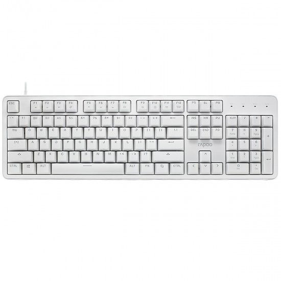 MT710 104 Keys Wired Mechanical Keyboard White Backlight Mechanical Switch Computer Gaming Keyboard for Mac Windows