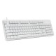 MT710 104 Keys Wired Mechanical Keyboard White Backlight Mechanical Switch Computer Gaming Keyboard for Mac Windows