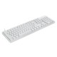 MT710 104 Keys Wired Mechanical Keyboard White Backlight Mechanical Switch Computer Gaming Keyboard for Mac Windows