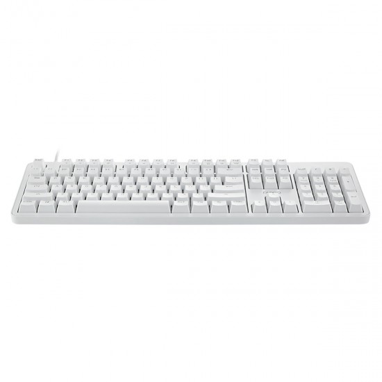 MT710 104 Keys Wired Mechanical Keyboard White Backlight Mechanical Switch Computer Gaming Keyboard for Mac Windows