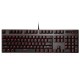 V580 104 Key USB Wired Optical Switch Red Light Mechanical Gaming Keyboard