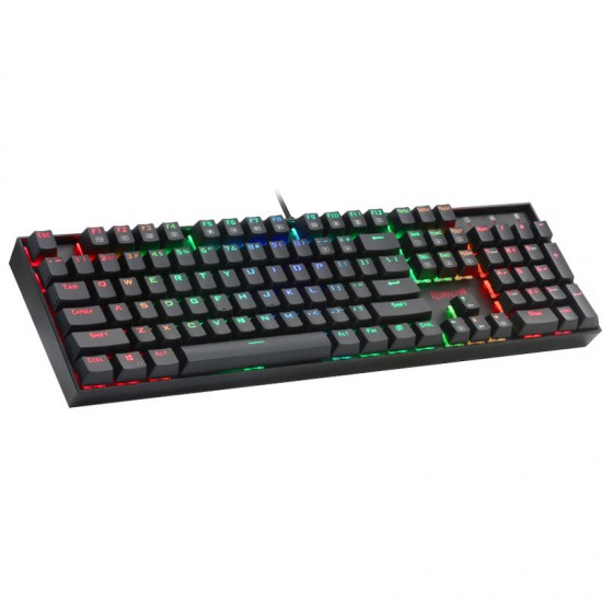 K551 104 Keys USB Wired Blue Switch ABS Keycaps RGB Backlight Non-Slip Ergonomic Mechanical Gaming Keyboard for PC Laptop