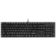 K551 104 Keys USB Wired Blue Switch ABS Keycaps Red Backlight Non-Slip Ergonomic Mechanical Gaming Keyboard for PC Laptop