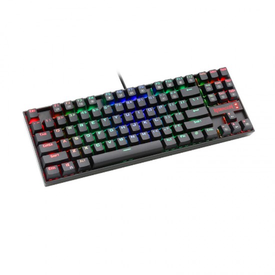 K552 87 Keys USB Wired Blue Switch ABS Keycaps LED Backlight Mechanical Gaming Keyboard for PC Laptop