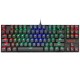 K552 87 Keys USB Wired Blue Switch ABS Keycaps LED Backlight Mechanical Gaming Keyboard for PC Laptop