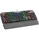 K555 104 Keys USB Wired Blue Switch RGB Backlight Mechanical Gaming Keyboard with Wrist Pad for PC Laptop