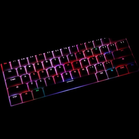 RK61 61 Keys Mechanical Gaming Keyboard bluetooth Wired Dual Mode RGB Keyboard