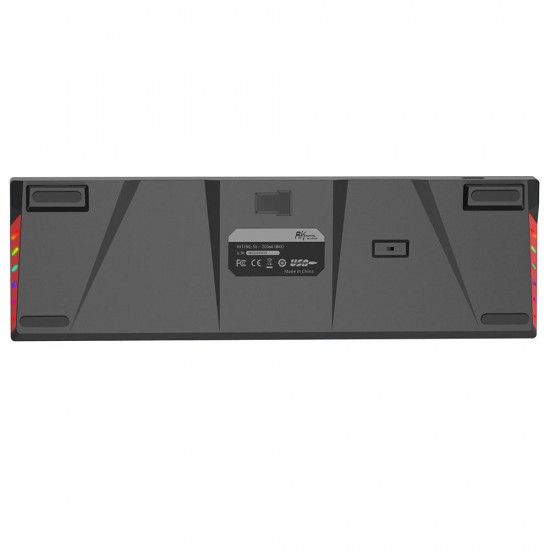 RK71 71 Keys Mechanical Gaming Keyboard Dual Mode bluetooth 3.0 + USB Wired RGB Backlit Mechanical Keyboard