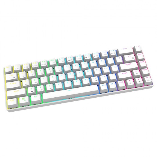 RK855 68 Keys Mechanical Gaming Keyboard Dual Mode Wireless bluetooth 5.1 Type-C Wired RGB Backlit RK68 Keyboard