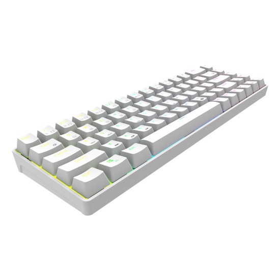 RK855 68 Keys Mechanical Gaming Keyboard Dual Mode Wireless bluetooth 5.1 Type-C Wired RGB Backlit RK68 Keyboard