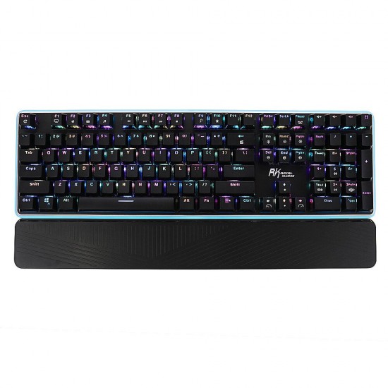 RK919 108 Key RGB Side Backlit Mechanical Gaming Keyboard with Wrist Pad