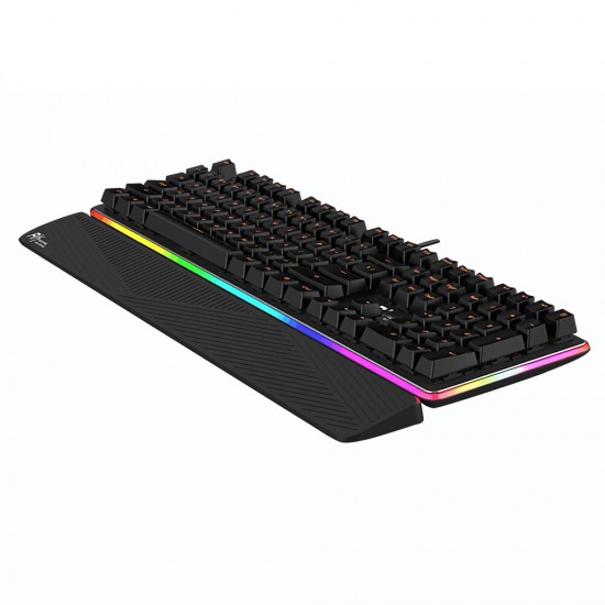 RK919 108 Key RGB Side Backlit Mechanical Gaming Keyboard with Wrist Pad