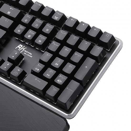 RK919 108 Key RGB Side Backlit Mechanical Gaming Keyboard with Wrist Pad