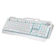 Wired 104 Keys Keyboard & Mouse Set Ice Blue White Backlit Multifunction Knob Gaming Keyboard Ergonomic Mouse