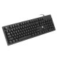 Wired 104 Keys Mechanical Keyboard Aluminum Alloy Panel ABS Square Keycap Outemu Blue Switch Gaming Keyboard with 9 Backlight