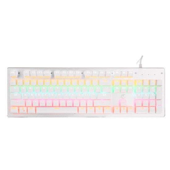 Wired 104 Keys Mechanical Keyboard Aluminum Alloy Panel ABS Square Keycap Outemu Blue Switch Gaming Keyboard with 9 Backlight Wired 104 Keys Mechanical Keyboard Aluminum Alloy Panel ABS Square Keycap Outemu Blue Switch Gaming Keyboard with 9 Backlight