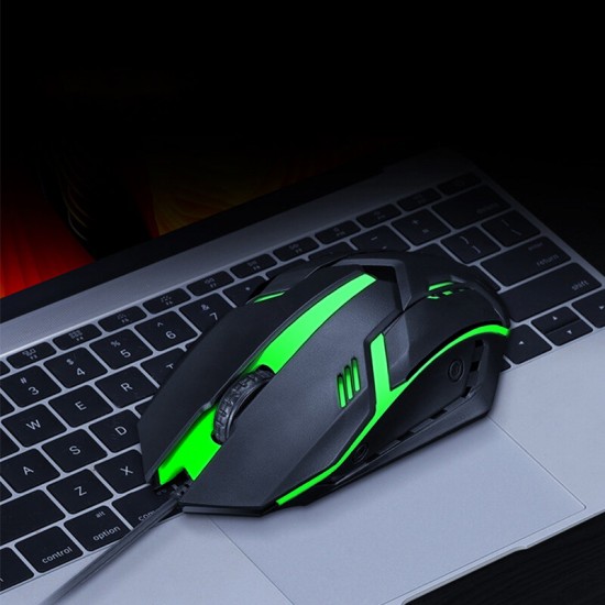 Wired One-handed Mechanical Keyboard & Mouse &bluetooth Adapter Set 39 Keys Luminous Gaming Keyboard 2000DPI Mouse USB Hub for PUBG