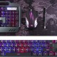 618 Waterproof Mechanical White Backlit Multi Shortcuts Gaming Keyboard 3200 DPI Optical Mouse Set with Pen Phone Holder