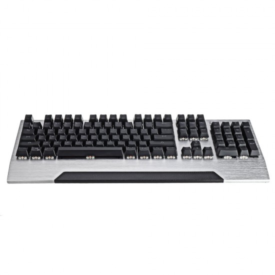 Wired Mechanical Keyboard 104 Keys Punk Plating Panel Replaceable Switch Square / Round Keys Gaming Keyboard Wired Mechanical Keyboard 104 Keys Punk Plating Panel Replaceable Switch Square / Round Keys Gaming Keyboard