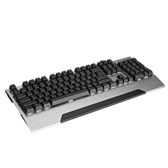 Wired Mechanical Keyboard 104 Keys Punk Plating Panel Replaceable Switch Square / Round Keys Gaming Keyboard Wired Mechanical Keyboard 104 Keys Punk Plating Panel Replaceable Switch Square / Round Keys Gaming Keyboard